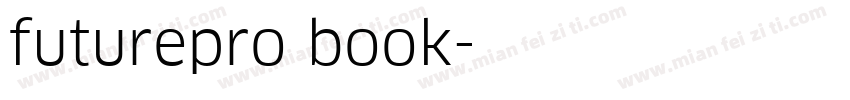 futurepro book字体转换